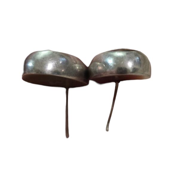 925 Mexican Silver Mahogany Obsidian Gemstone Oval Post Earrings - Picture 6 of 7